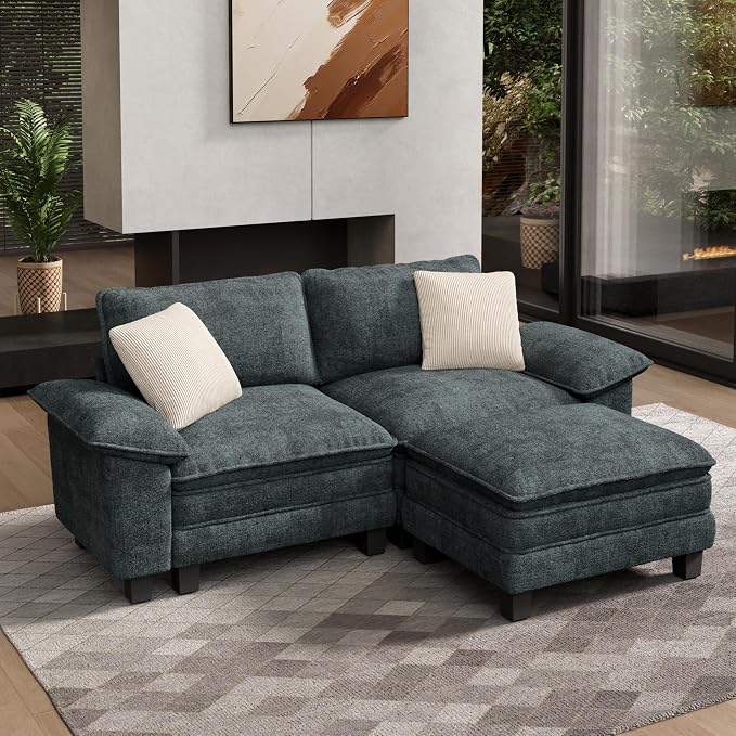 HERA'S HOUSE 88" Modular Sectional Sofa, L Shaped Couches by HERASHOUSE