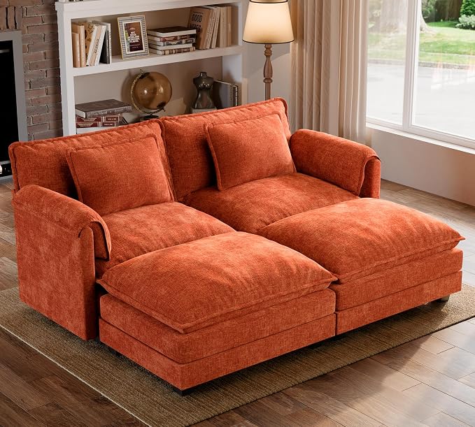 ELUCHANG Oversized 79" Modular Sectional Sofa Bed, Comfy Cloud Couch by ELUCHANG