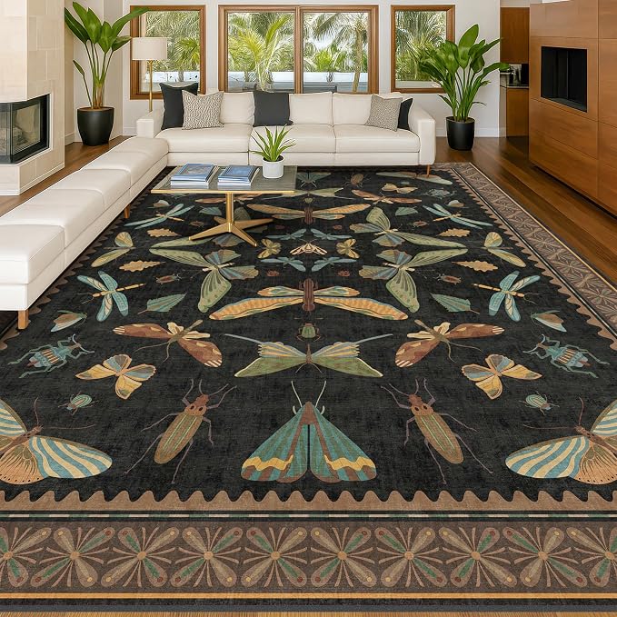 Large Black Rug for Living Room - Image 6