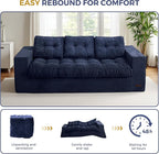 MAXYOYO Oversized Loveseat Sofa Couch, Upholstered Bean Bag Chair Cloud 3-Seat - Image 6