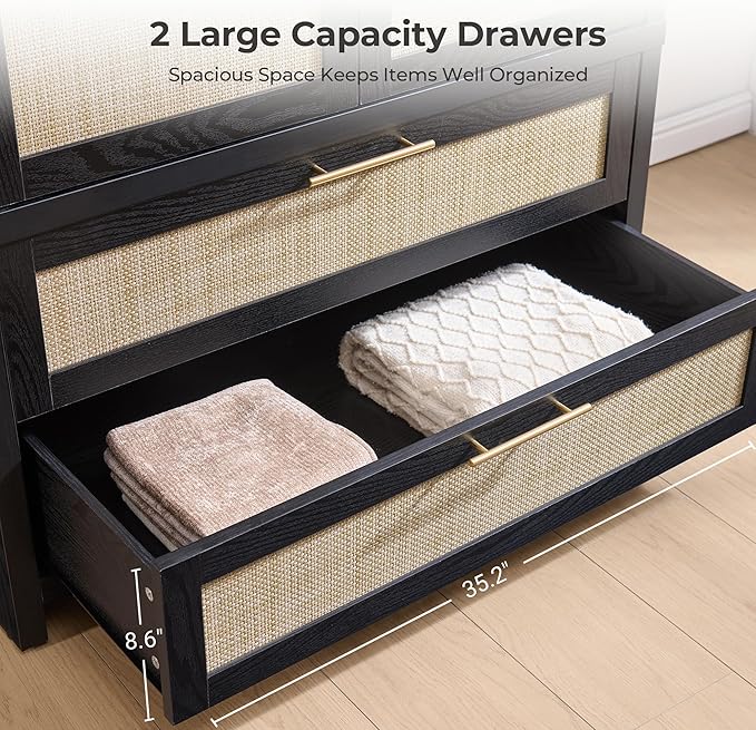 SICOTAS Larger Armoire Wardrobe Closet, Boho Armoire Clothes Organizer - Image 4