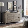 T4TREAM Farmhouse 6 Drawers Dresser by T4TREAMFurniture