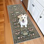 2x6 Washable Hallway Runner Rug: Vintage Floral Kitchen Rugs by HYHAOYUNLAI