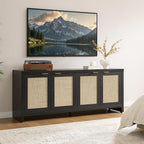 SICOTAS TV Stand for Living Room Boho Entertainment Center for Bedroom - Image 7