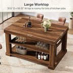 Tribesigns Bar Table, 55-Inch Counter Height Pub Table - Image 6