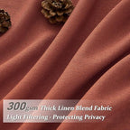 Rust Burnt Orange Fall Sheer Curtains 90 Inches Long - Image 2