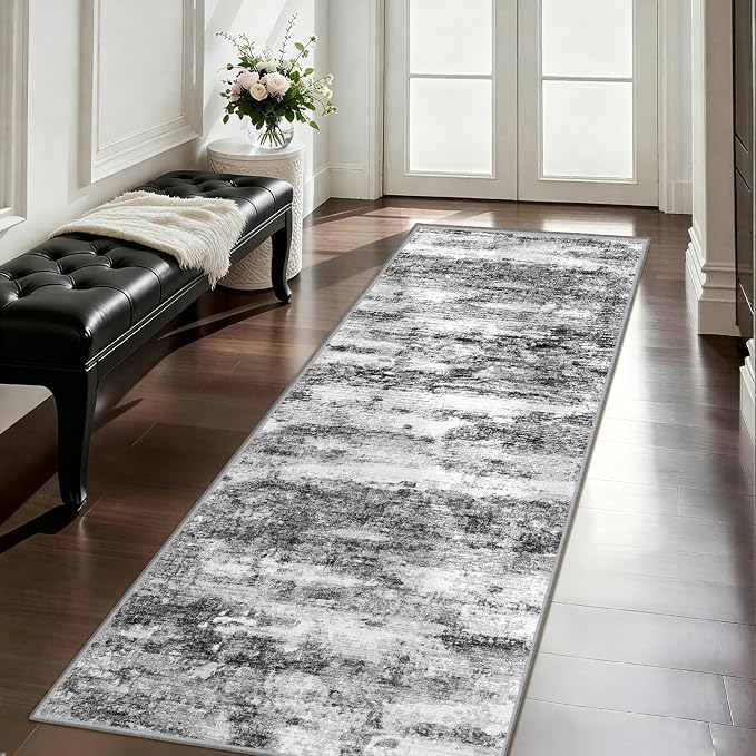 2x5 Washable Runner Rugs，Modern Abstract Rug Runner, Ultra-Thin Kitchen Runner by Unknown