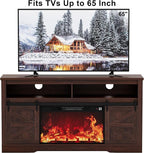 JUMMICO Fireplace TV Stand for 65+ Inch TV - Image 4