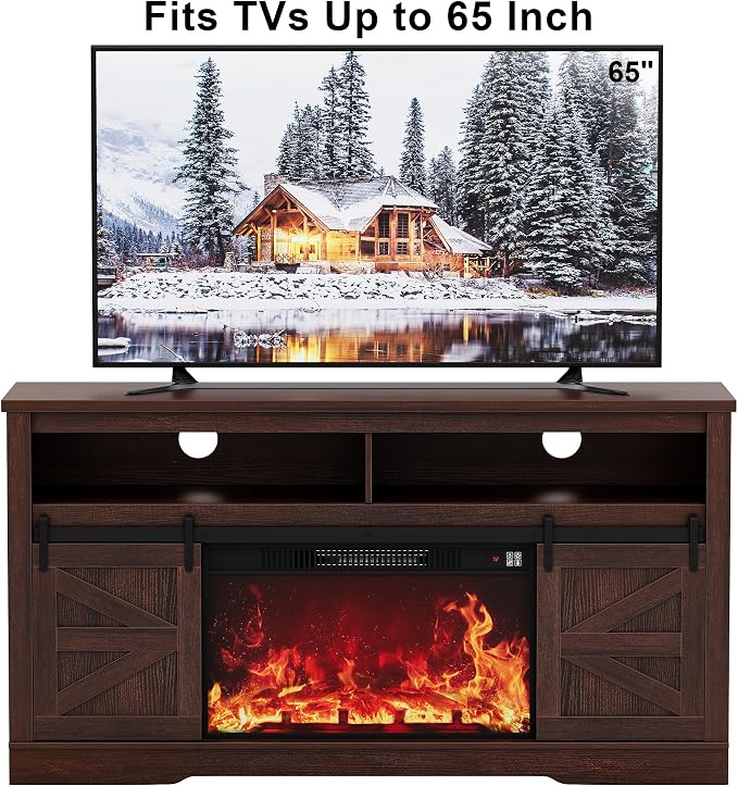 JUMMICO Fireplace TV Stand for 65+ Inch TV - Image 4