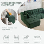 MAXYOYO Modular Sectional Sofa Couch, L Shaped Modern Cloud Couch - Image 8
