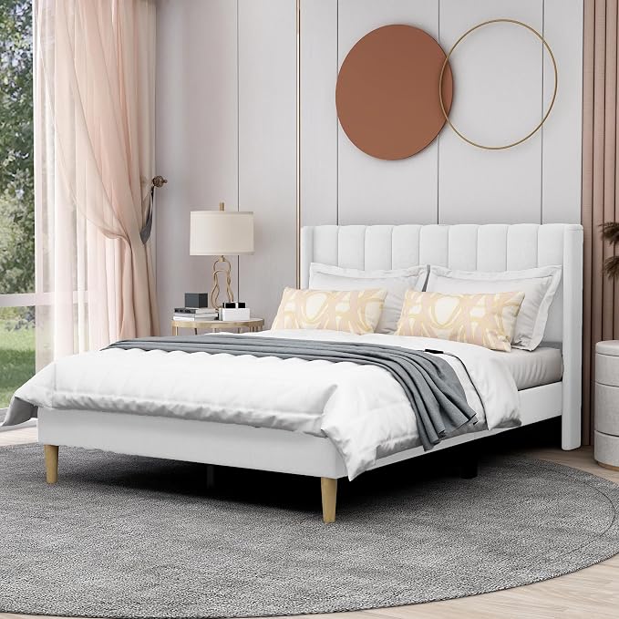 AGARTT Upholstered Platform Bed Frame Full Size by AGARTTBED