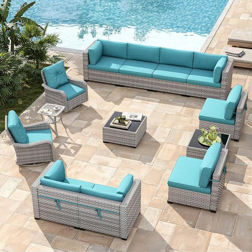 10-Seat Modern Patio Furniture Set - Image 2