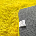 Yellow Area Rugs for Bedroom Living Room, Fluffy 4x6 Indoor Bedside Floor Throw - Image 2