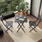 GarveeTech 3-Piece Folding Bistro Set, Heavy Duty Outdoor Patio Furniture - Image 8