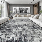 Aelenmu 10x14 Area Rugs for Living Room Dining Room Washable Black Grey | Soft - Image 2