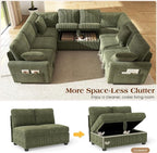 Ihanherry 8-Seater Large Sectional Sofa Bed - Image 5