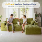 MAXYOYO 104" L Shaped Modular Sectional Sofa - Image 3