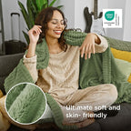 Bedsure Soft Twin XL Blanket for Bed Dorm Reseda Green 66"x90" | Birthday Gifts - Image 4