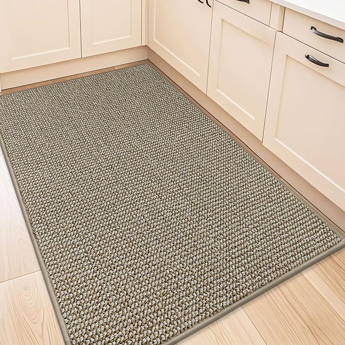 BEQHAUSE Kitchen Rugs 32"x48", Non-Slip Kitchen Mats by BEQHAUSE