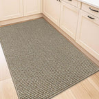 BEQHAUSE Kitchen Rugs 32"x48", Non-Slip Kitchen Mats by BEQHAUSE