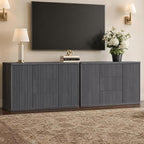 SICOTAS Buffet Cabinet with Storage 109.4" Large Modern Accent Storage Cabinet - Image 8