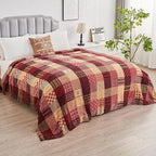 Boho Throw Blanket, Patchwork Large Blankets - Image 6