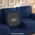 SUBRTEX 3 Pieces Stretch Sofa Slipcover Sets Couch Cover Sets Backrest Cushion - Image 6