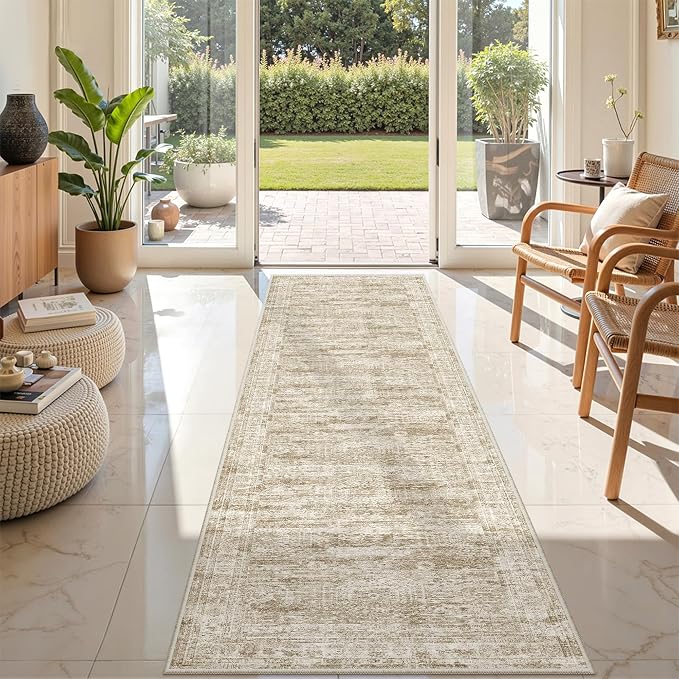 2x8 Runner Rug Non Slip, Washable Hallway Runner Rug, Nursery Room, Soft Runner - Image 3