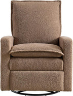Oxford Baby Uptown Upholstered Glider Recliner Rocking Chair 360° Swivel - Image 3
