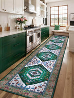 SERISSA 2'6"x14' Washable Non Slip Boho Runner Rug - Image 2
