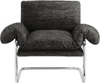 Modway Ansel Boucle Accent Chair in Charcoal - Image 8