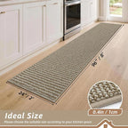 BEQHAUSE Kitchen Runner Rugs 24"x96", Kitchen Mats - Image 2