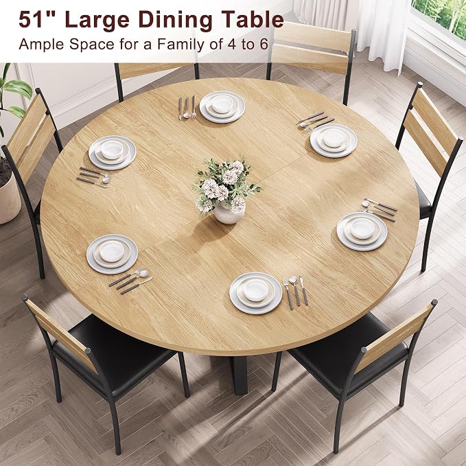 Jocoevol 51'' Round Dining Table - Image 6