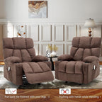 Massage Rocking Recliner Chair, Ergonomic Recliners Sofa - Image 6