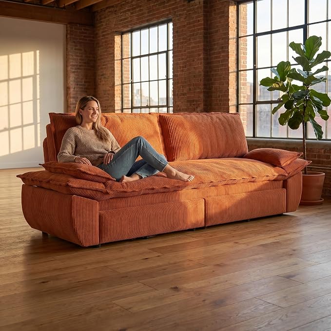 73.2" Sofa Bed Queen, 3-in-1 Pull Out Sofa Bed - Image 10