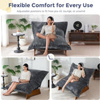 MAXYOYO Adjustable Living Room Chair, Convertible Bean Bag Chair & Recliner - Image 5
