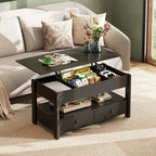 WLIVE Coffee Table, Lift Top Coffee Table - Image 2