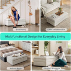 LINSY HOME Ottoman Modular for Sectional Sofa Couch, Cloud Sofa Movable Ottoman - Image 4