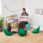 ECR4Kids Plastic Leaf Scoop Floor Rocker Seat, Classroom Furniture - Image 11