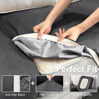 ANARACHON Leather Look Couch Cushion Covers Sofa Seat Slipcovers Sets Couches - Image 4