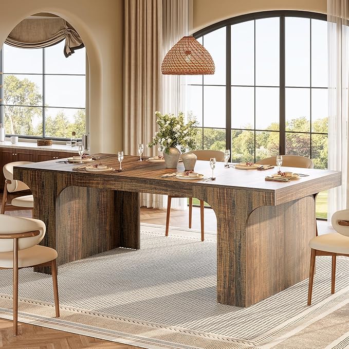 Tribesigns 71-Inch Farmhouse Dining Table by Tribesigns