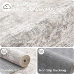 2x7 Runner Rug Non Slip, Washable Hallway Runner Rug, Taupe | Neutral Rugs - Image 7