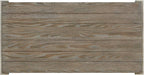 50 inch Wood Coffee Table with Removable Casters, Industrial Living Room Center - Image 7