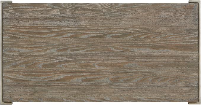 50 inch Wood Coffee Table with Removable Casters, Industrial Living Room Center - Image 7