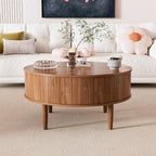Round Fluted Lift Top Coffee Table - Image 7