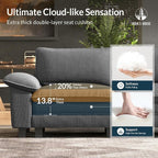 HERA'S HOUSE 158" Modular Sectional Sofa, Oversized U Shaped Couches - Image 6