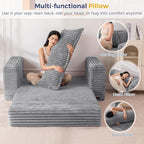 MAXYOYO Convertible Sofa Bed, 2 in 1 Folding Couch Bed - Image 5