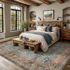 6x9 Area Rugs - Washable Vintage Retro Living Room Rug, Soft Ultra Thin Non - Image 3