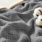Bedsure 100% Cotton Muslin Blanket King Size by Unknown