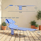 Outsunny Chaise Lounge Chair Outdoor - Image 3